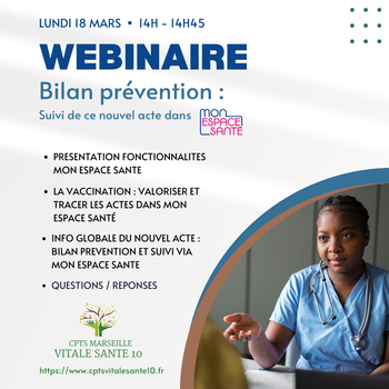 Webinaire : Mission prévention et Mon Espace Santé