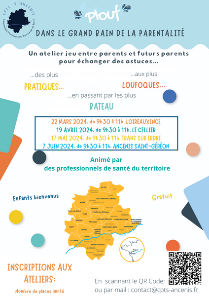 INSCRIPTIONS aux ATELIERS PARENTALITÉ - Gratuit-