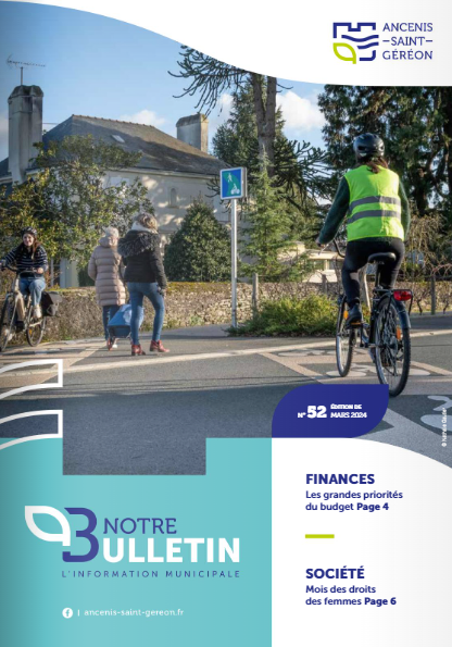 On parle de nous dans le Bulletin municipal d'Ancenis-Saint-Géréon