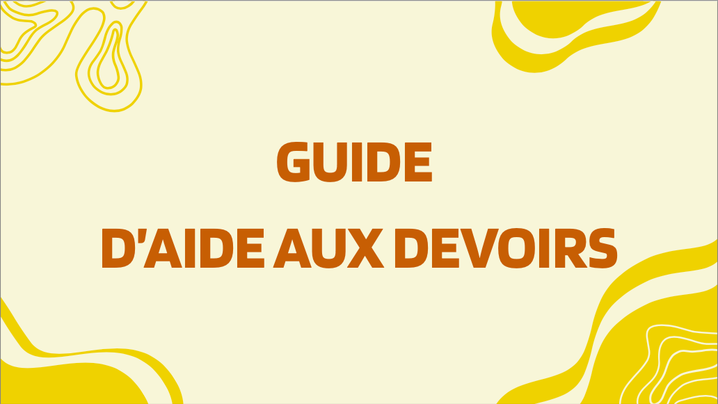 Guide d'aide aux devoirs