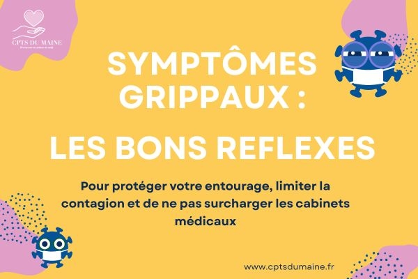 Que faire en cas de symptômes grippaux ?