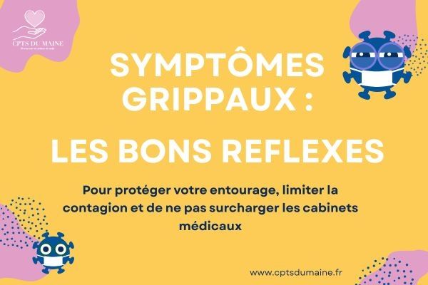 Que faire en cas de symptômes grippaux ?