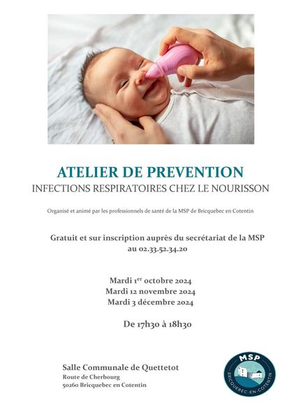 Atelier de prévenion des infections respiratoires chez le nourrisson