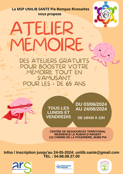 Atelier mémoire à Pia !
