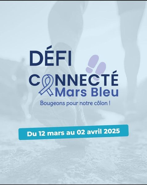 Défi connecté Mars bleu ! Bougeons pour notre colon !