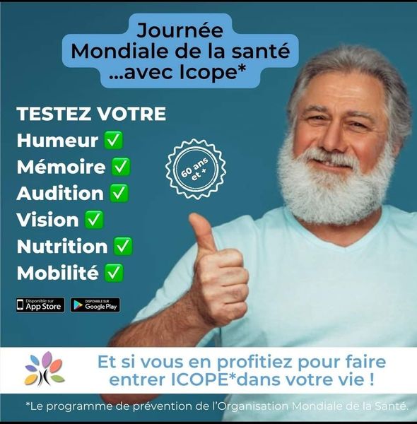 Journée mondiale de la santé : autosurveillez-vous avec ICOPE Monitor !