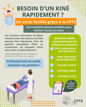 Accès aux soins en kinésithérapie