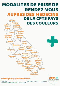 Modalités de prise de rendez-vous auprès des médecins de la CPTS