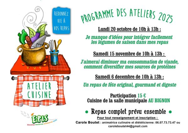 Les Ateliers cuisine