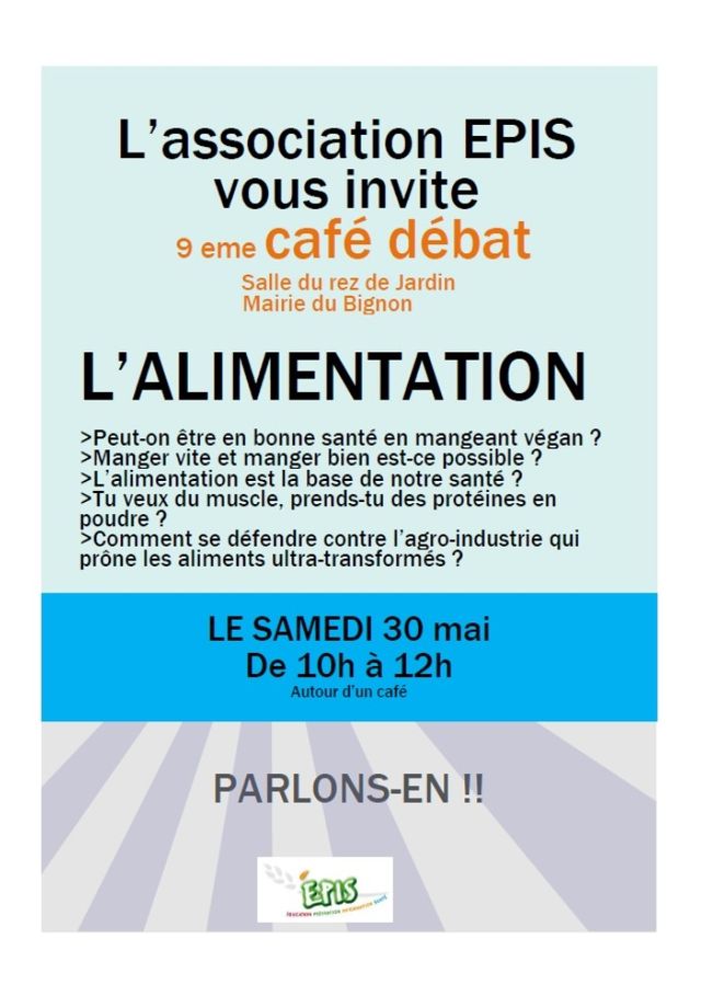 Café Débat 9 L'alimentation