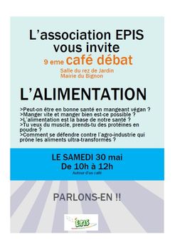 Café Débat 9 L'alimentation