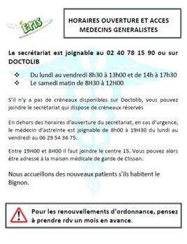 Accès aux soins de médecine générale