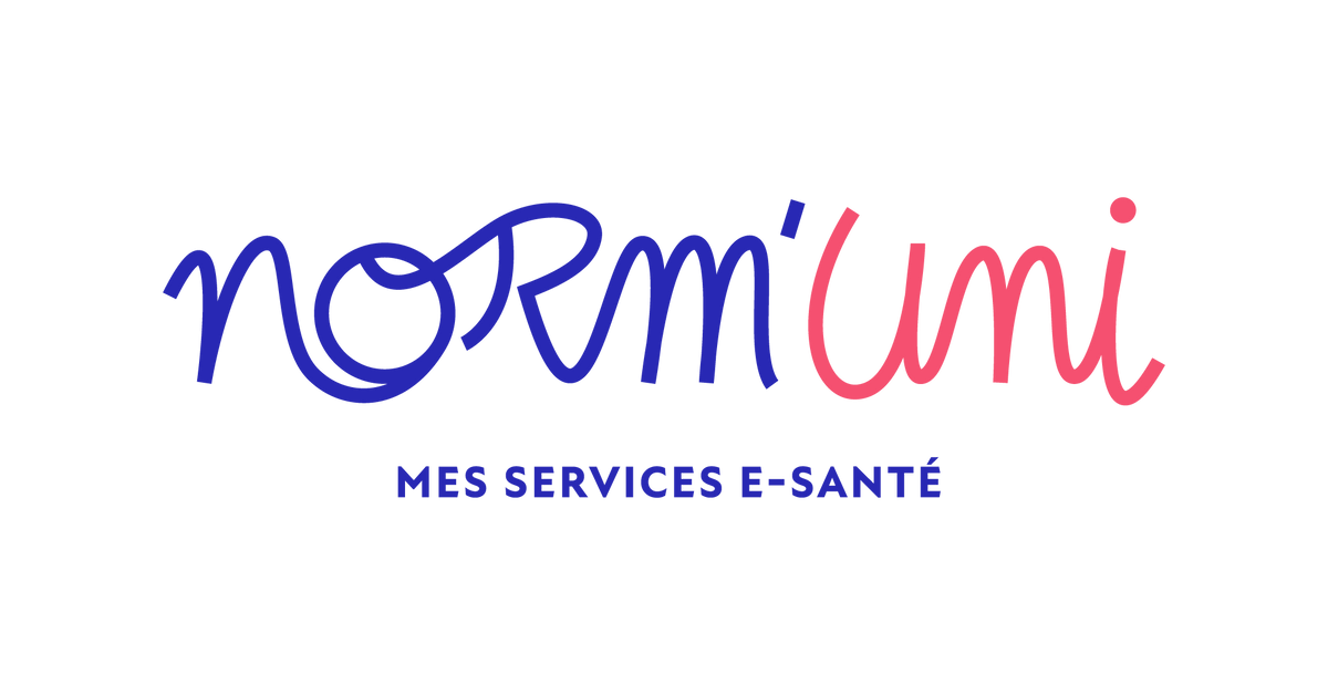 logo Norm’Uni, le portail normand des services e-santé ».