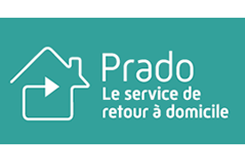 logo PRADO, Le Service de retour à domicile