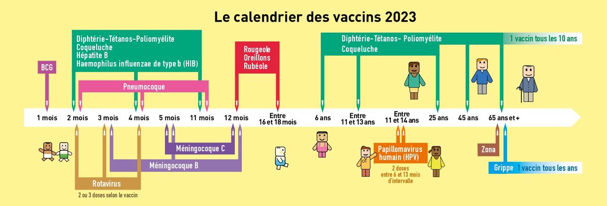 Calendrier vaccination 2023