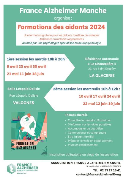 Formation des aidants France ALZHEIMER 2024